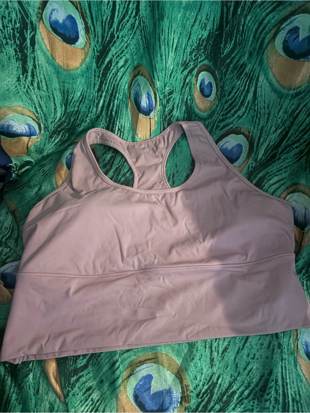 Halara Women's Light Mauve Racerback Sports Bra — Comfortable Support